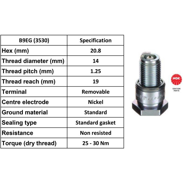 NGK NGK Spark Plug B9EG Plugs [Box 4]